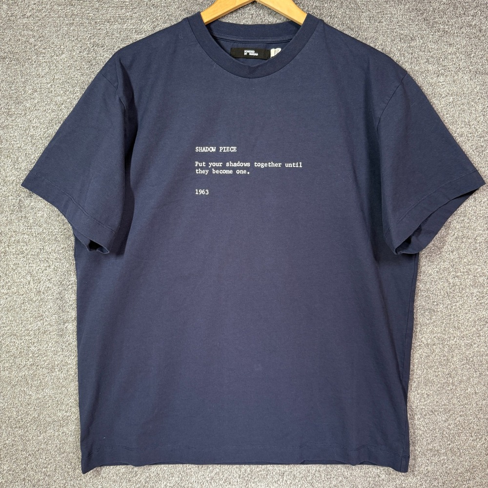 Pangaia x MoMA Yoko Ono Shadow Piece T-Shirt Navy Blue XL Portugal Cotton